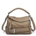 Alexandra genuine leather structured handbag Eleia Stone Australia