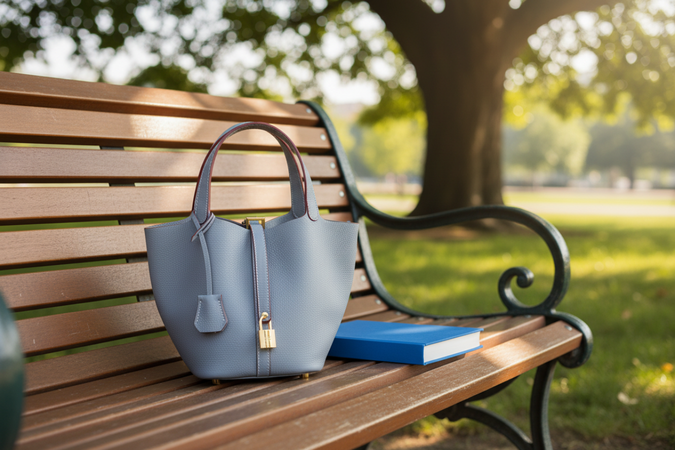 Eloise quiet luxury leather handbag side profile Eleia Stone Australia