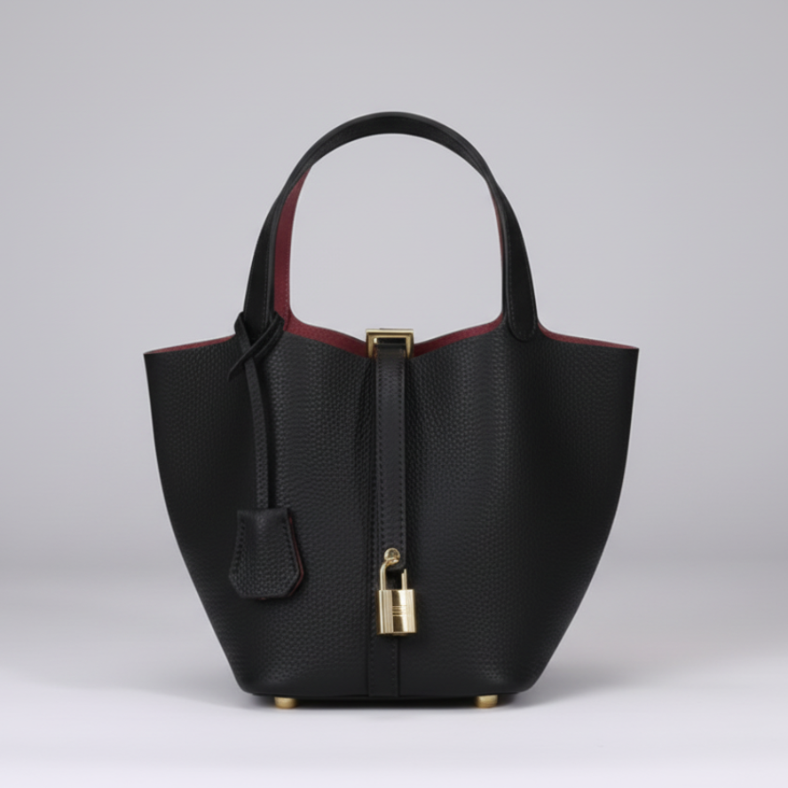 Grace genuine leather structured handbag Eleia Stone Australia
