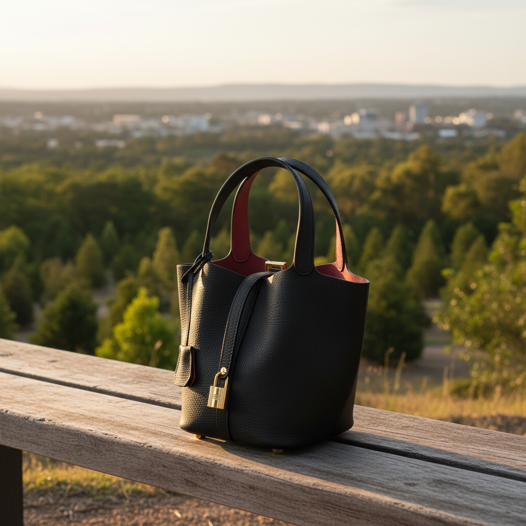 Grace togo leather quiet luxury handbag women Canberra Australia Eleia Stone
