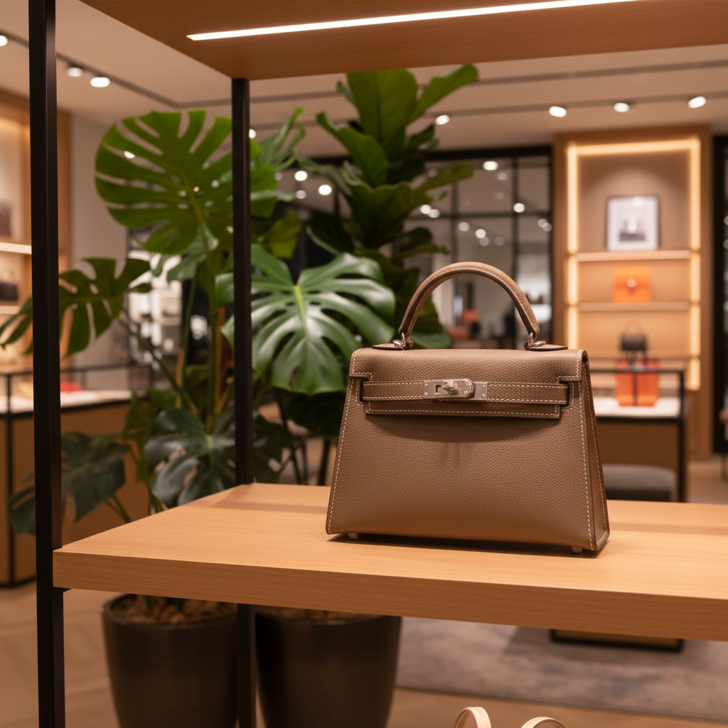 Leia quiet luxury leather handbag side profile Eleia Stone Australia