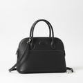 Lucienne genuine leather structured dome handbag black Eleia Stone Australia